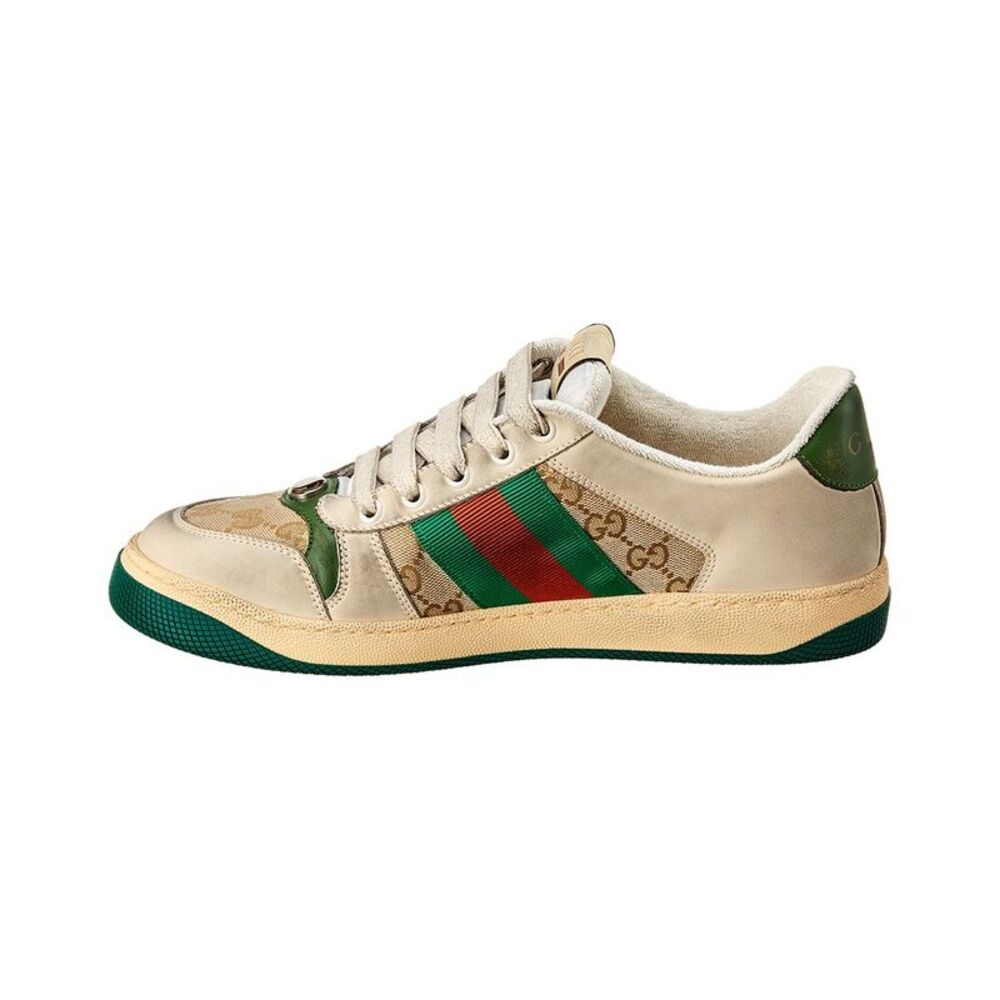 Gucci Screener Gg Supreme Canvas & Suede Sneaker - Picture 2 of 5